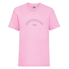 T-Shirt i Light Pink med tekst